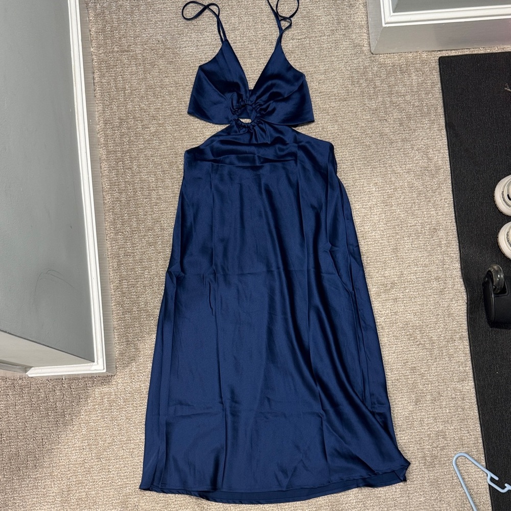 Petal & Pup Midnight Blue Backless Dress
